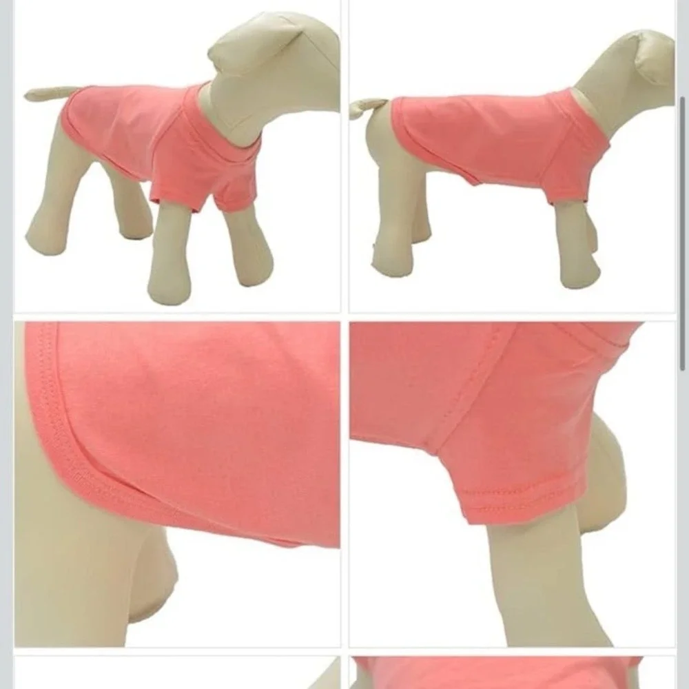New Lovelonglong Pet Clothing Dog Costumes Basic Blank T-Shirt Tee‎ Shirts XS